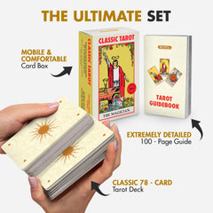 Wyspell Classic Tarot Deck card illustrations with vibrant colors for easy interpretation