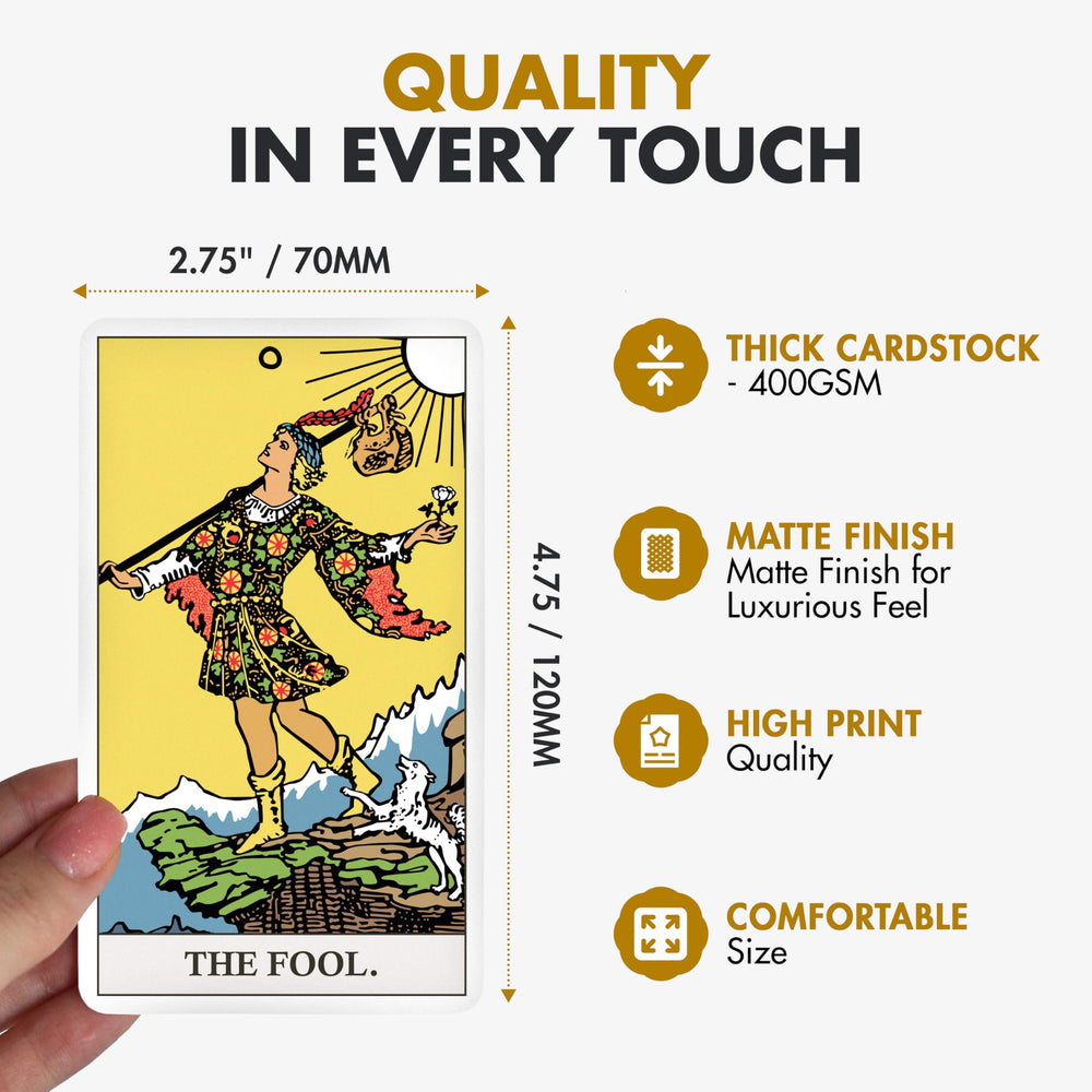 Wyspell Classic Tarot Deck guidebook offers beginner-friendly upright and reversed meanings