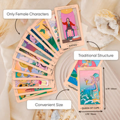 Wyspell Major and Minor Arcana layout mirrors traditional structure for familiar practice.