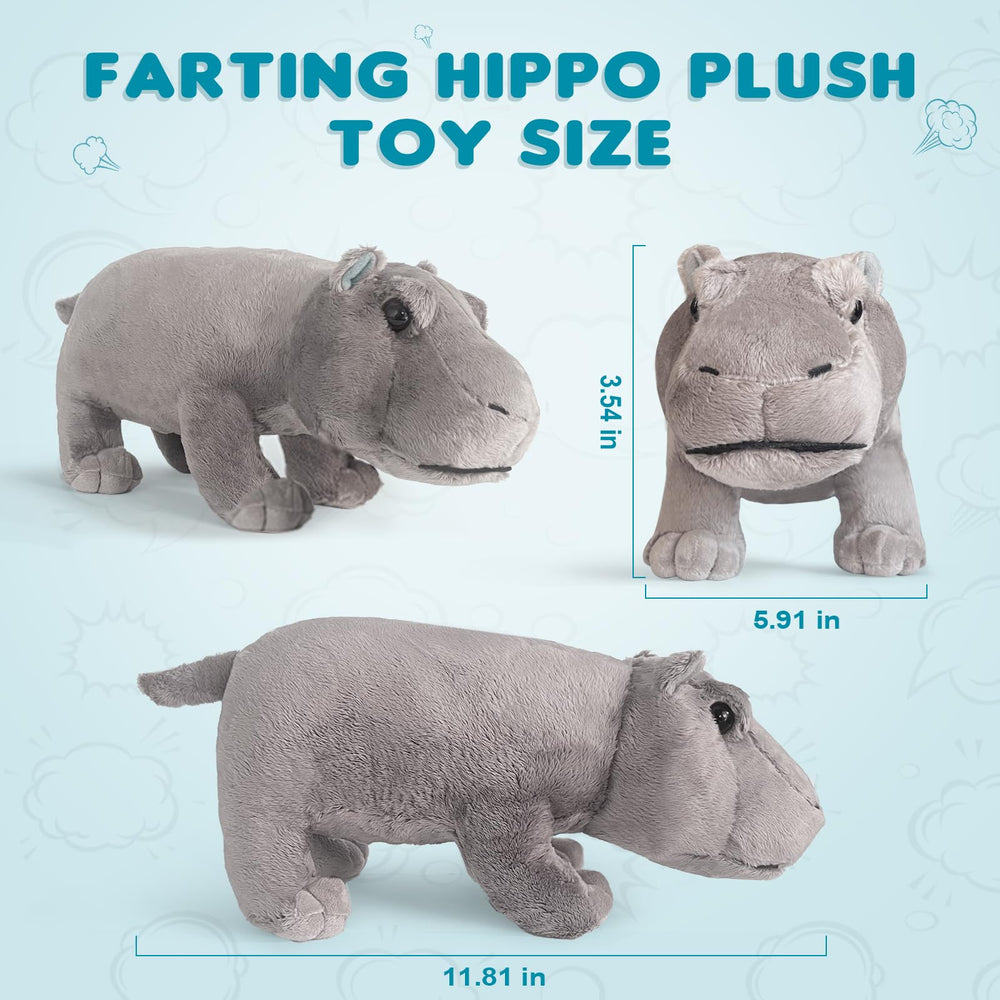 Soft fabric and durable stitching define the WYZOID hippo plush.