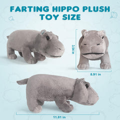 Soft fabric and durable stitching define the WYZOID hippo plush.