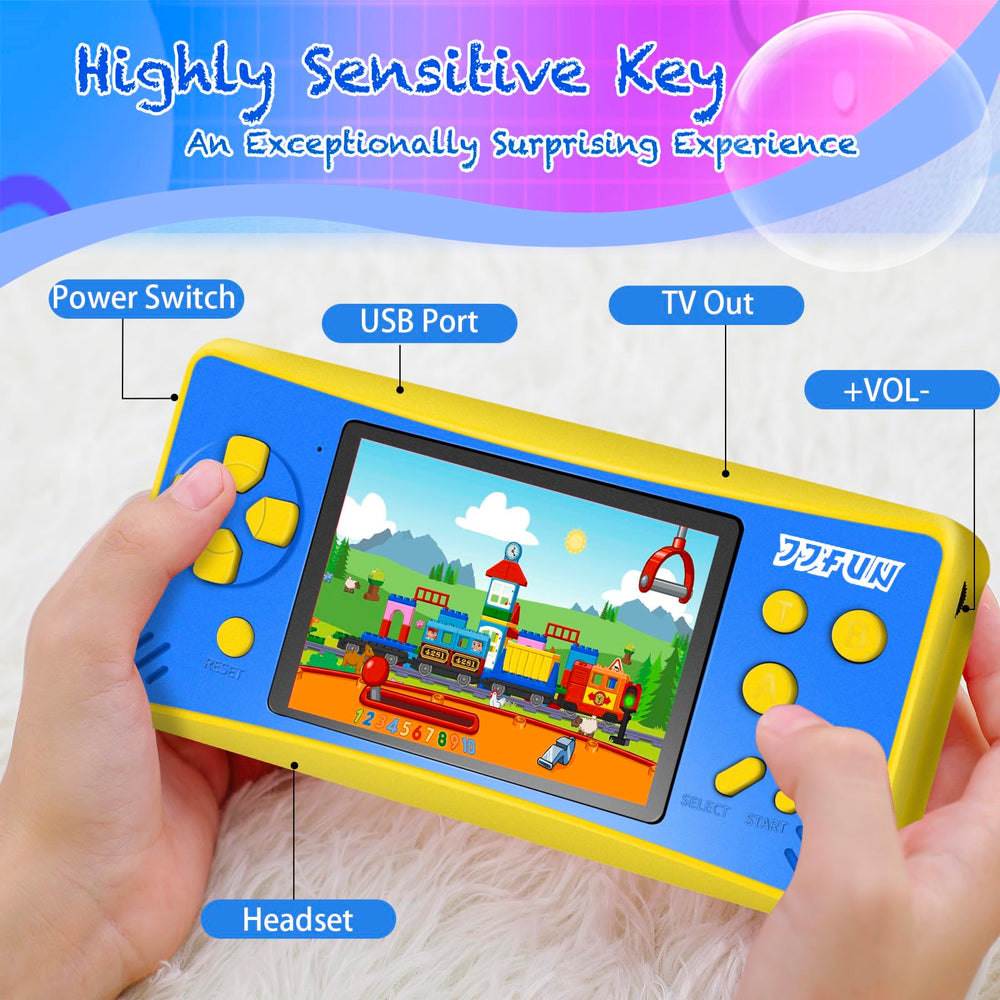 X-JOYKIDS 168 built-in games library offering diverse, age-appropriate challenges.
