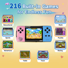 X-JOYKIDS 16Bit handheld IPS display close-up delivers clear visuals for kids