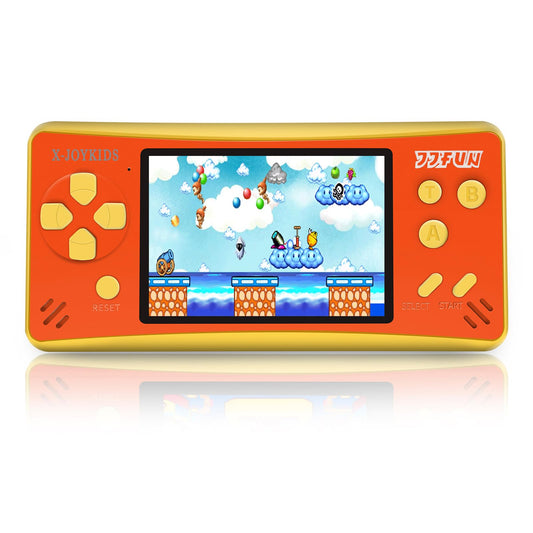 X-JOYKIDS handheld console front view with a kid-friendly design and clear 3.2-inch display.
