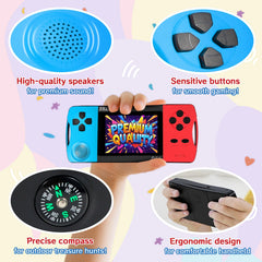 Compact portable arcade design for travel and on-the-go gaming