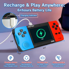 Rechargeable 1800mAh battery enables hours of play away from outlets