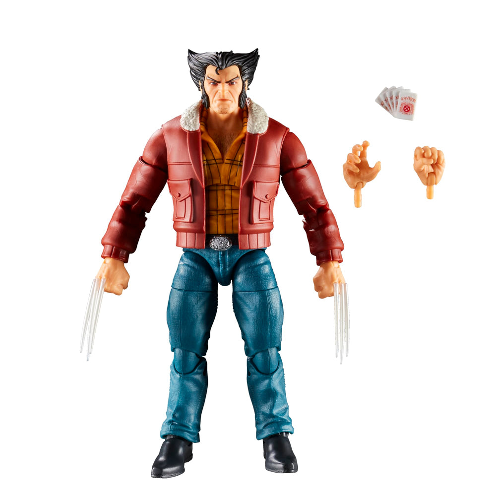X-Men Logan 97 figure front view shows poseable articulation for display