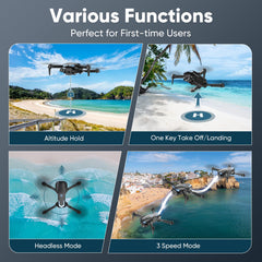 X-shop foldable drone featuring three speed modes for learners to advanced users.