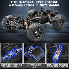 X-TMAGA HS14323 90mm all-terrain tire grips grass, dirt, and snow.