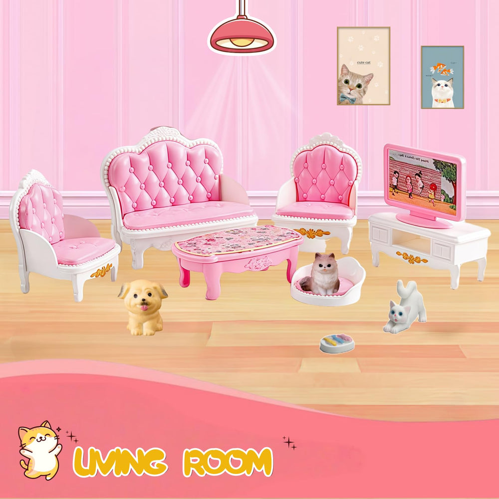 Xadothat pink bedroom set supports calm bedtime rituals and gentle roleplay