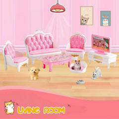 Xadothat pink bedroom set supports calm bedtime rituals and gentle roleplay