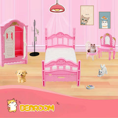 Xadothat complete pink dollhouse collection helps create a fully furnished scene