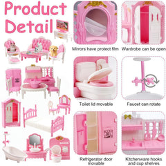 Xadothat pink dollhouse dining room inspires tiny family meals and social pretend play