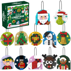 Xalvitra Christmas ornaments building blocks kit, vibrant pieces for creative holiday decorating