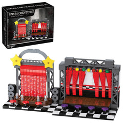Xalvitra Pizzeria Star Stage Building Set detailed build for immersive dioramas and shelf displays.