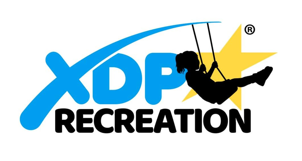 XDP Recreation auger anchors prevent movement during backyard play.