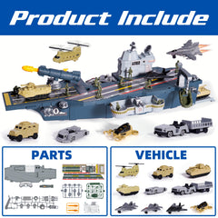 XDUOYJOY Army vehicles and helicopters ready for imaginative play
