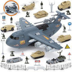 XDUOYJOY military airplane toy set assembly plane for imaginative play.