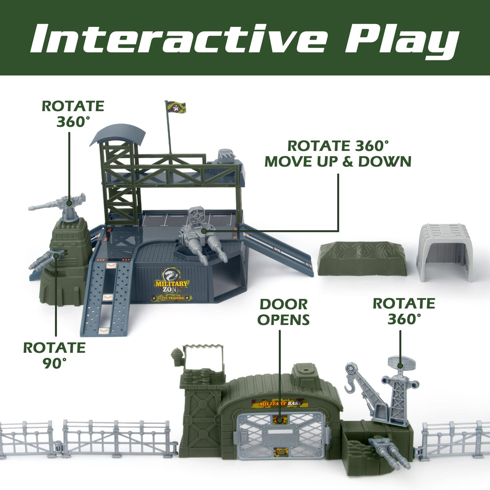 XDUOYJOY Military Base Toy trucks and vehicles support dynamic, interactive play experiences