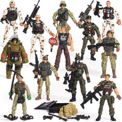 XDUOYJOY 12-army-men figures ready for imaginative play and display.
