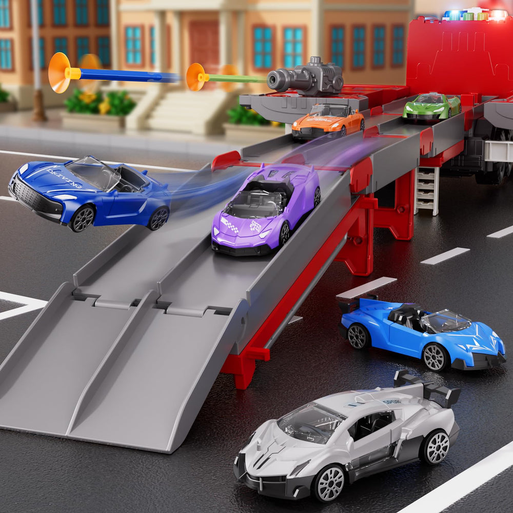 Xelabrion fire truck set double-track expansion for multiplayer games