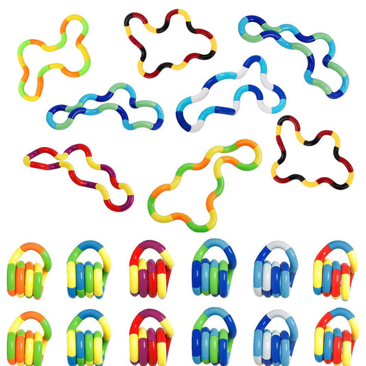 Xesakesi 20-piece multicolor fidget toys ready for creative twists and stress relief