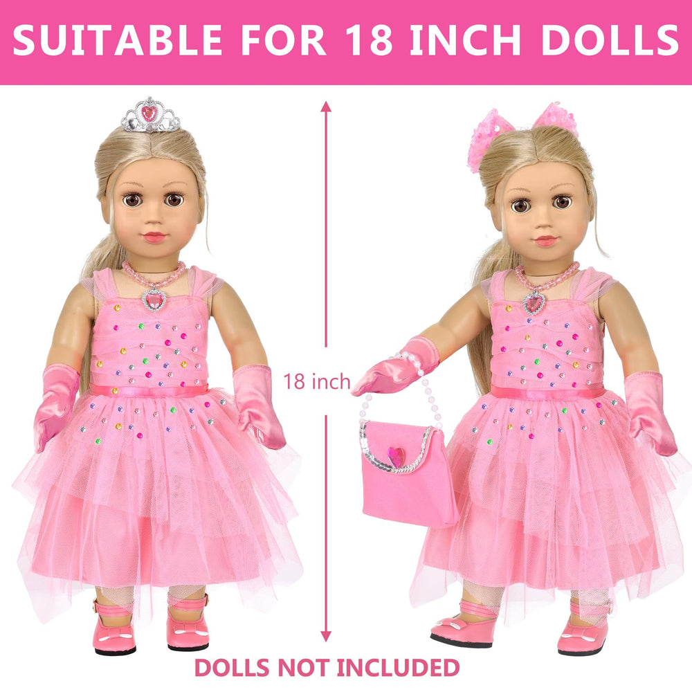 XFEYUE gloves shoes and satchel complete the doll outfit