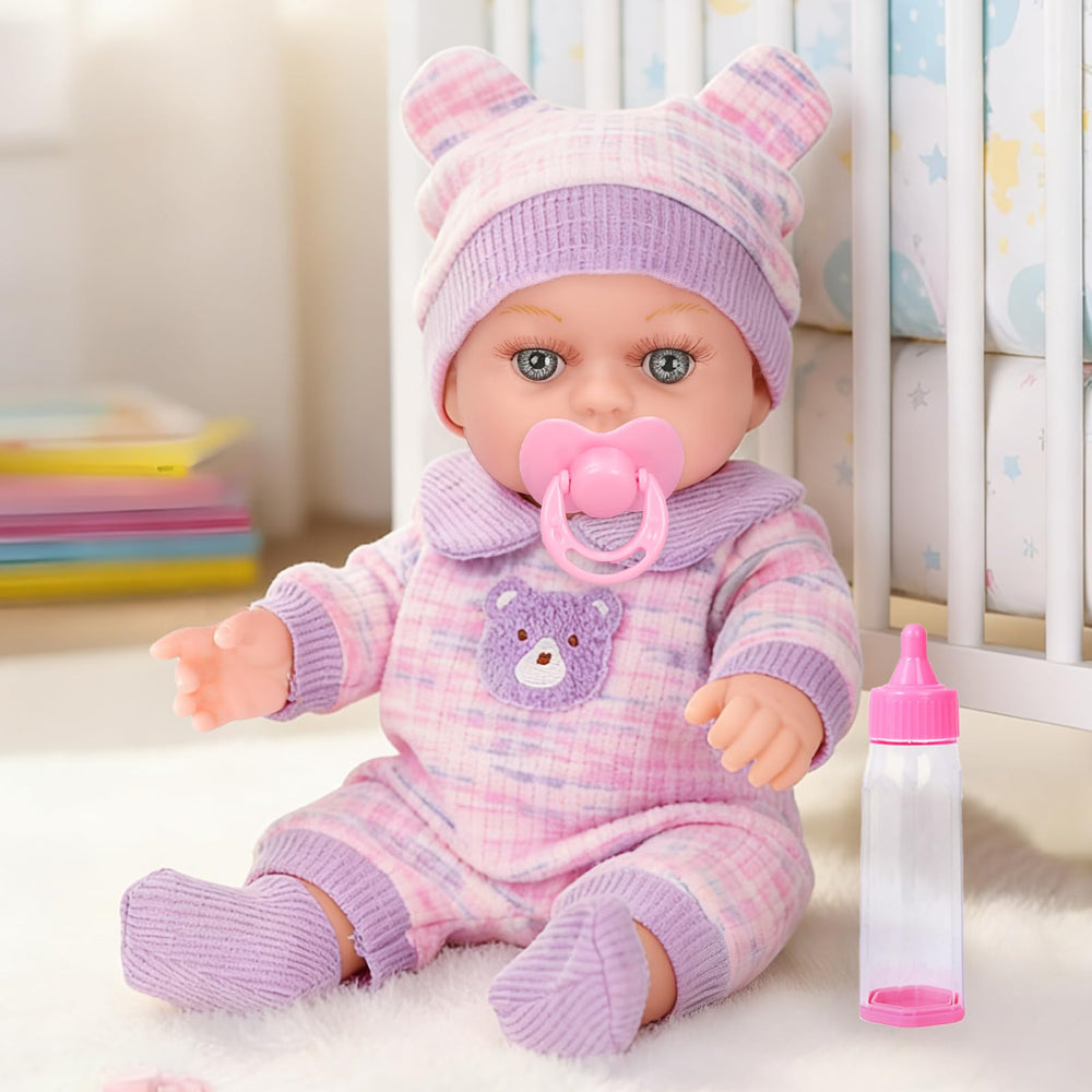 XFEYUE 12inch baby doll bottle supports feeding role play