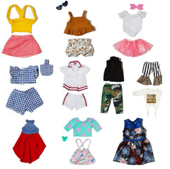 XFEYUE 18-inch doll clothes five skirts for versatile wardrobe options.