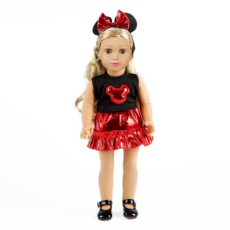 XFEYUE 18-inch doll clothes set shirts ready for quick fashion changes