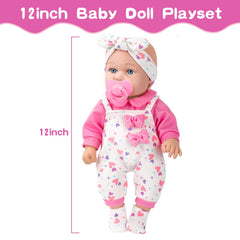 XFEYUE baby doll bottle supports nurturing role-play and feeding practice