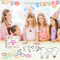 XFFFun kid wearing the jewelry during dress-up and imaginative play.