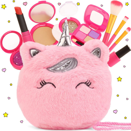 xFFFun unicorn purse eye shadow palette for pretend play and color exploration