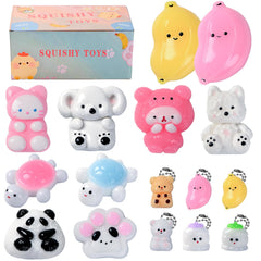 Xgmadiles Taba Squishy Toys box set for 16-piece sensory play kit