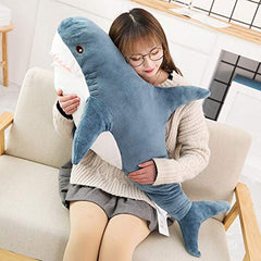 XIAOHONG 30-inch shark plush fabric close-up showing soft material
