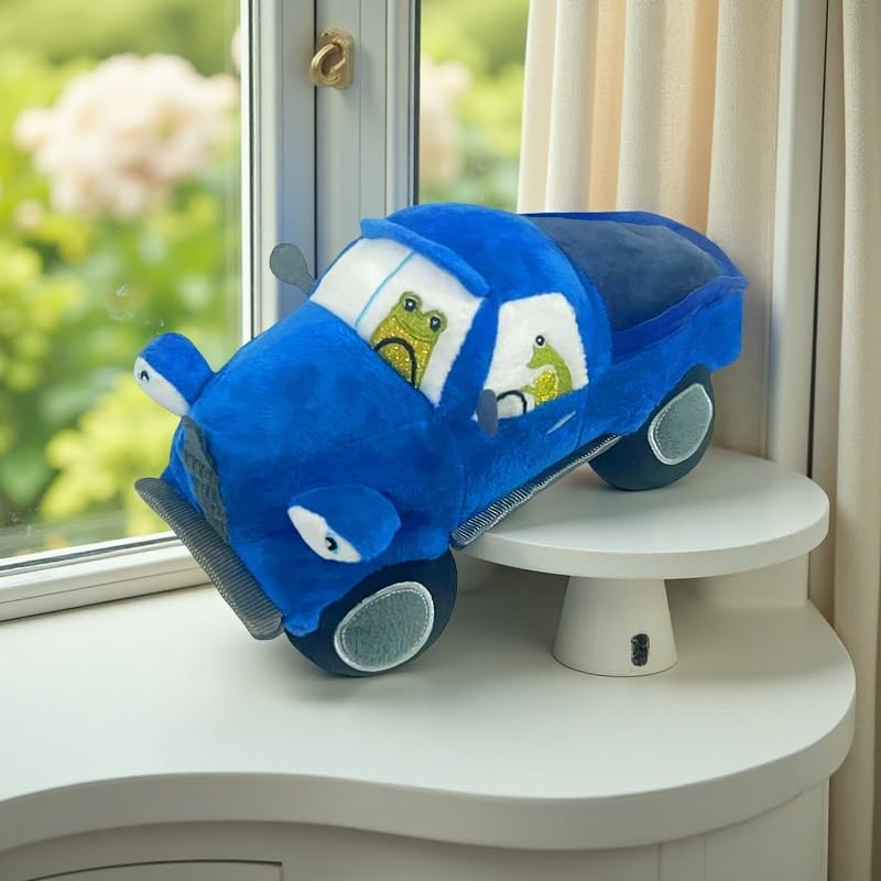 XIAOMOHAN blue car plush toy is versatile for play, decor, and bedtime