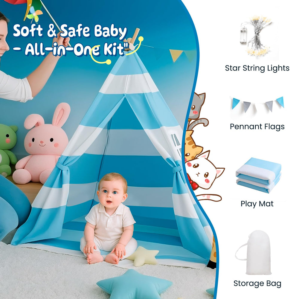 xiaowantong teepee tent designed for indoor playrooms and imagination