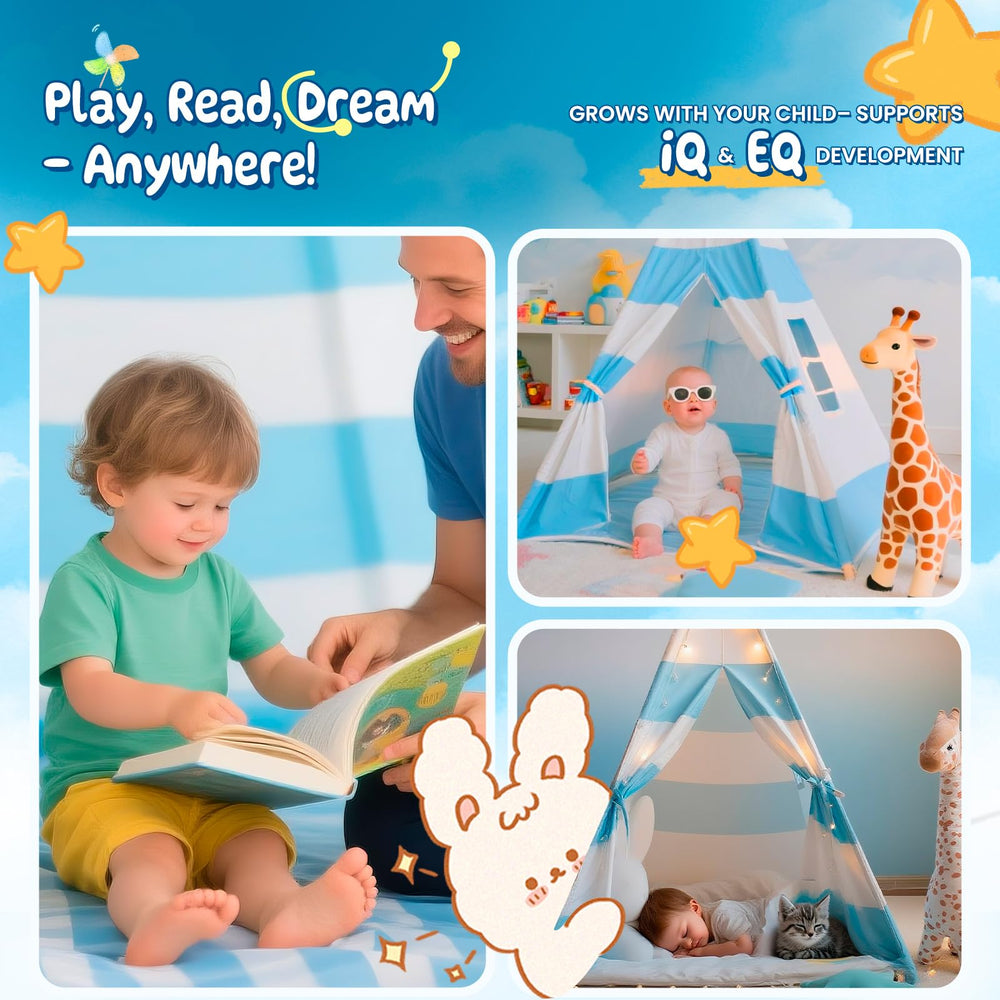 xiaowantong teepee tent with paint-free finish for safe exploration