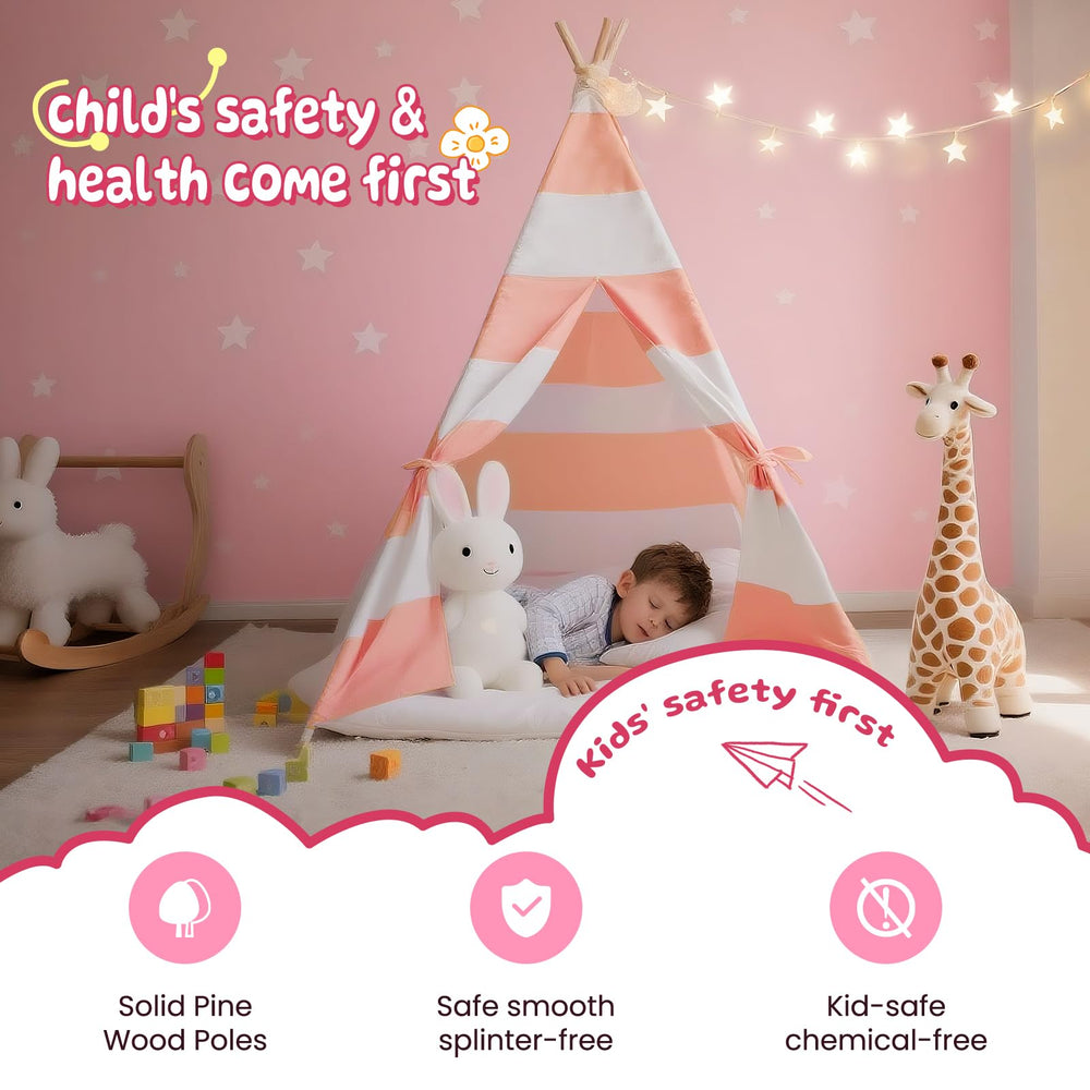 xiaowantong teepee inside playroom ready for imaginative games.