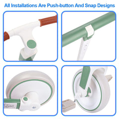 XIAPIA adjustable pushbar lets parents ride comfortably without bending.