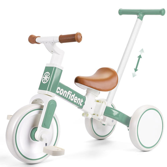 XIAPIA tricycle frame with durable carbon steel supports growing with your child.