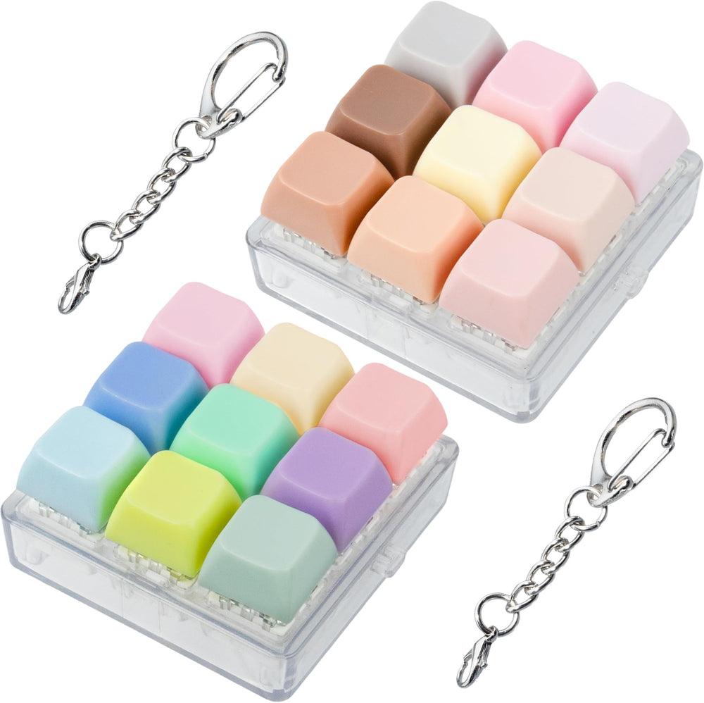 XiawaLangzhuo 2-pack Macaron keyboard fidget for portable stress relief