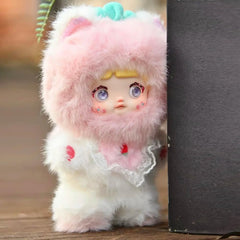 XiDonDon Nommi fruit series doll material detail, ABS vinyl and polyester.