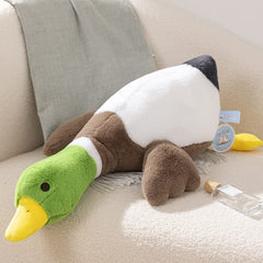 XIGUI mallard duck plush close-up highlights feather detail and realism.