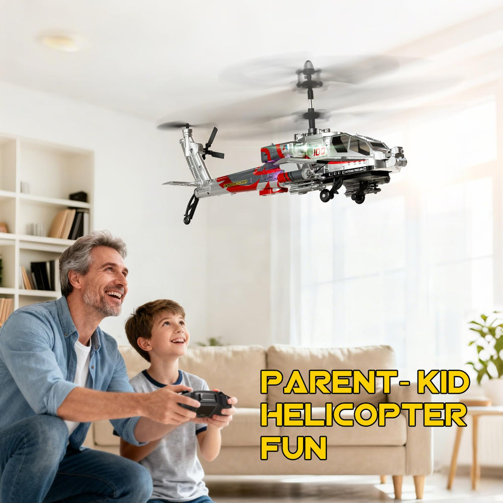 Gyro stabilizer on the XIKOTEC helicopter supports steady indoor control