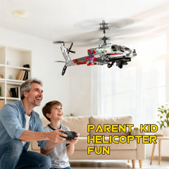 Gyro stabilizer on the XIKOTEC helicopter supports steady indoor control
