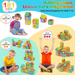 Ximoeo colorful stem pieces inspire imaginative play and problem solving.