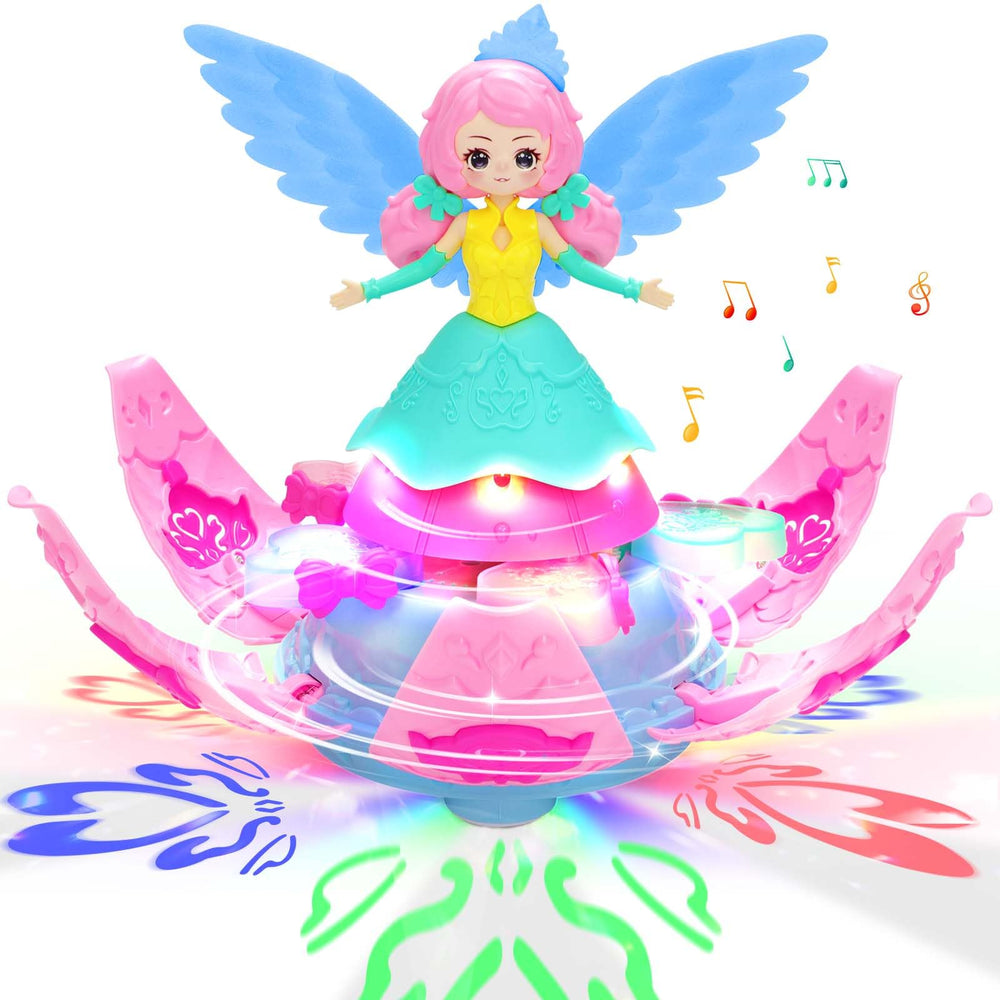 Ximoeo princess toy 360-degree spin for active play.