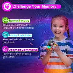 Xinbeiya Rechargeable Game Handheld Cube child playing to illustrate solo or group fun