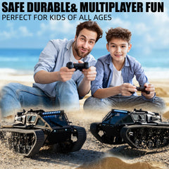 XINGRUI 1:12 RC tank dual-battery setup to extend playtime